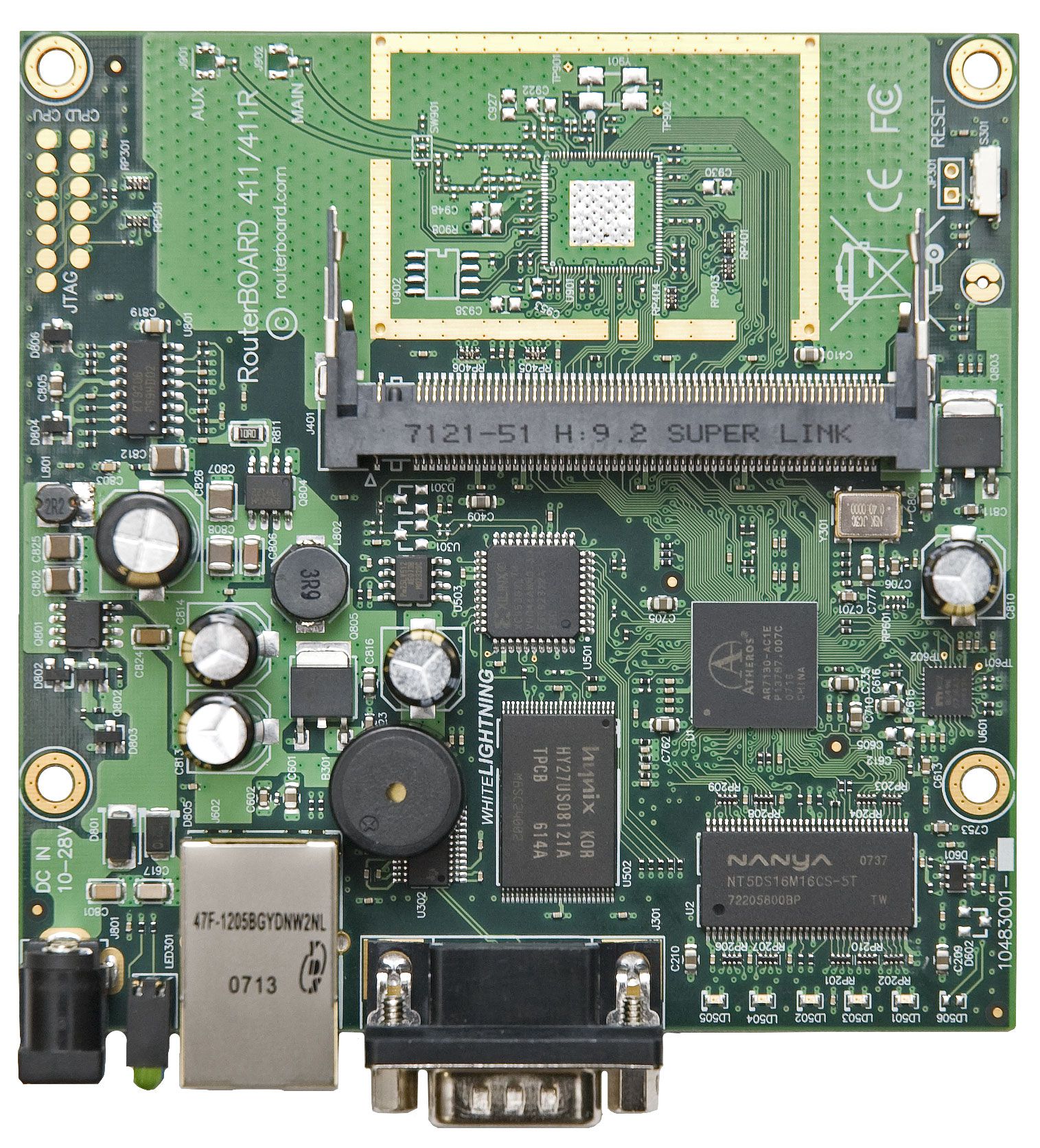 MikroTik RouterBOARD 411AH L4 (1 x LAN, 1 x miniPC MikroTik RouterBOARD 411AH L4 (1 x LAN, 1 x miniPC
