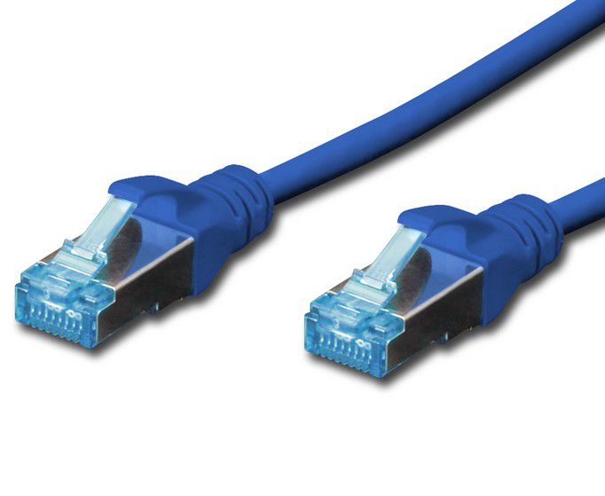 Patchkabel Cat 5e SF-UTP 0,25m blau