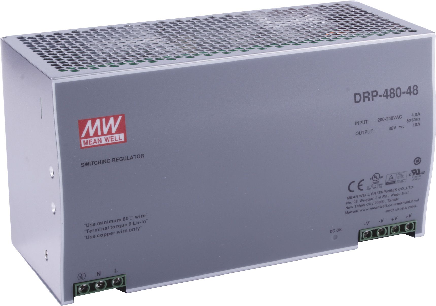 48V Hutschienennetzteil (480W) 48V Hutschienennetzteil (480W)