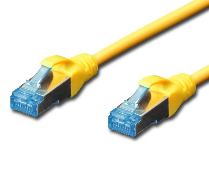 Patchkabel Cat 5e SF-UTP 0,25m gelb