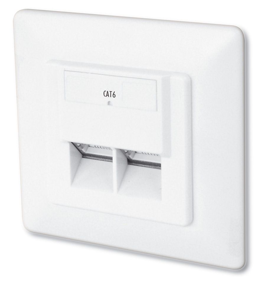 Unterputzdose 2 x RJ45 CAT6 STP